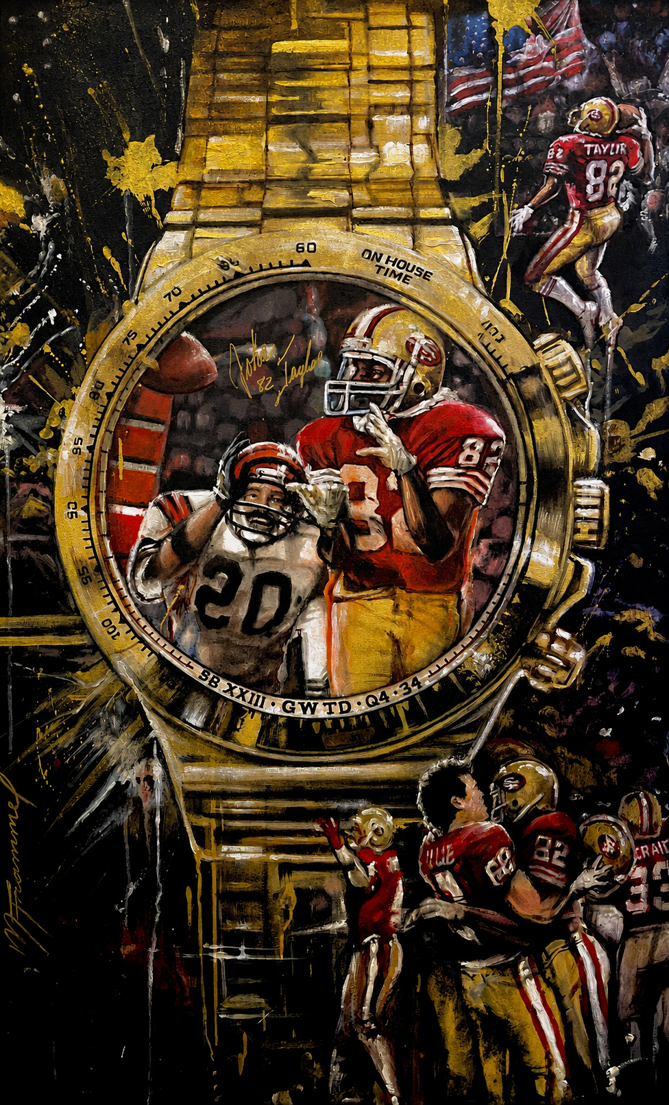 John Taylor San Francisco 49ers legacy painting